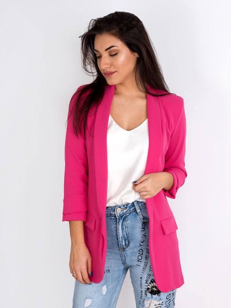 KRISTIA FUSCIA BLAZER