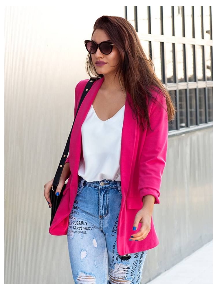 KRISTIA FUSCIA BLAZER