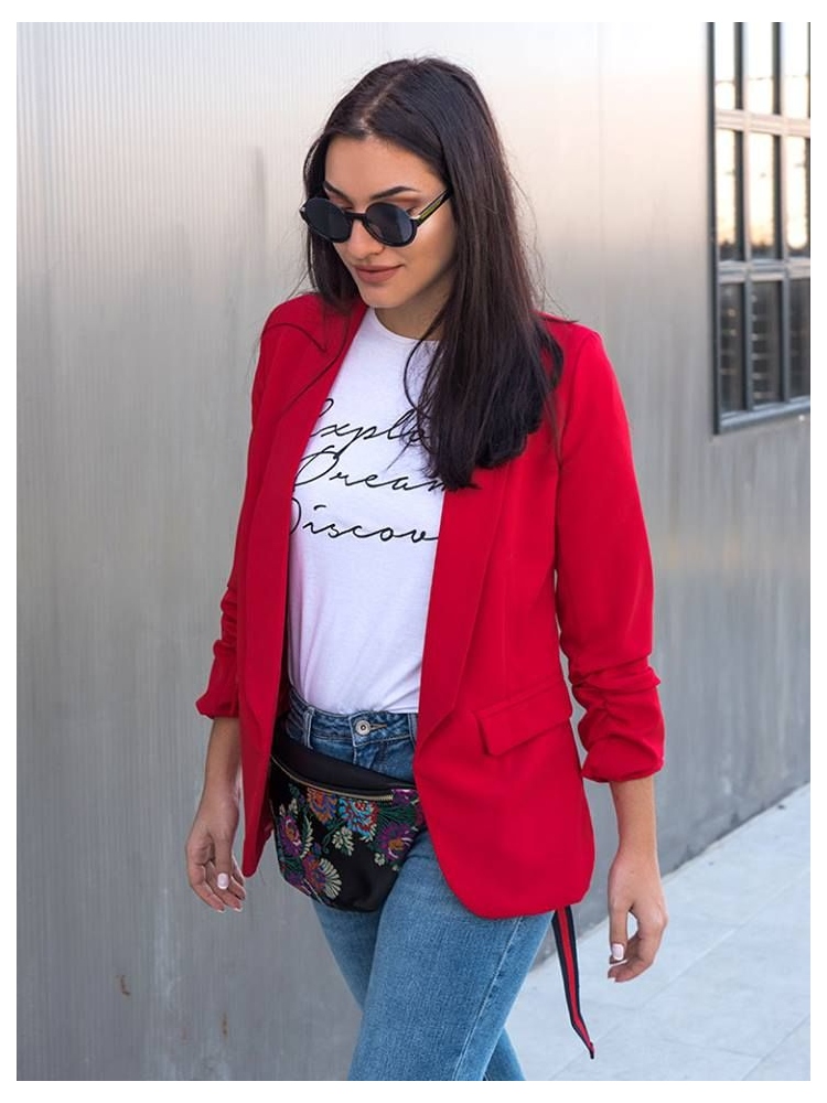 KRISTIA RED BLAZER