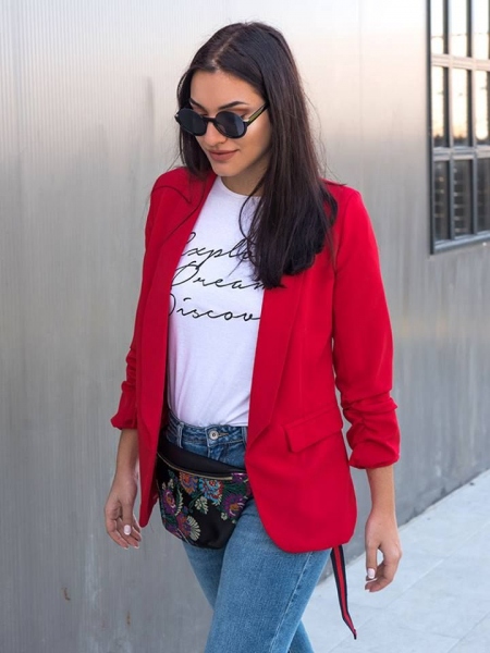 KRISTIA RED BLAZER