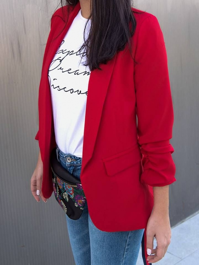 KRISTIA RED BLAZER