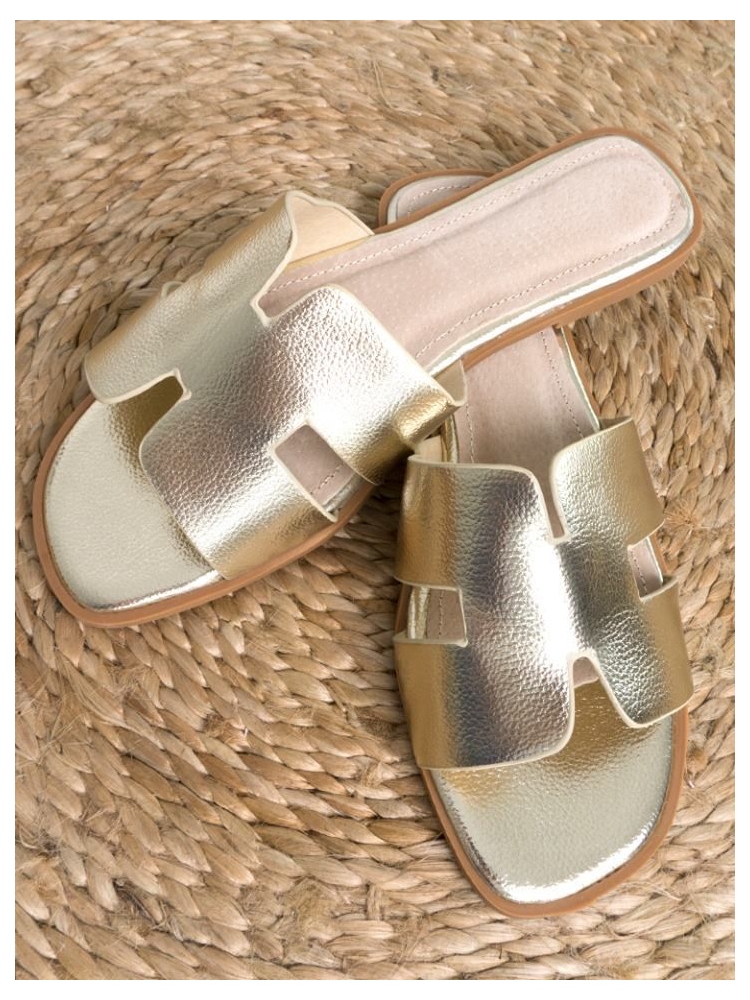 SAGE GOLD SLIPPERS