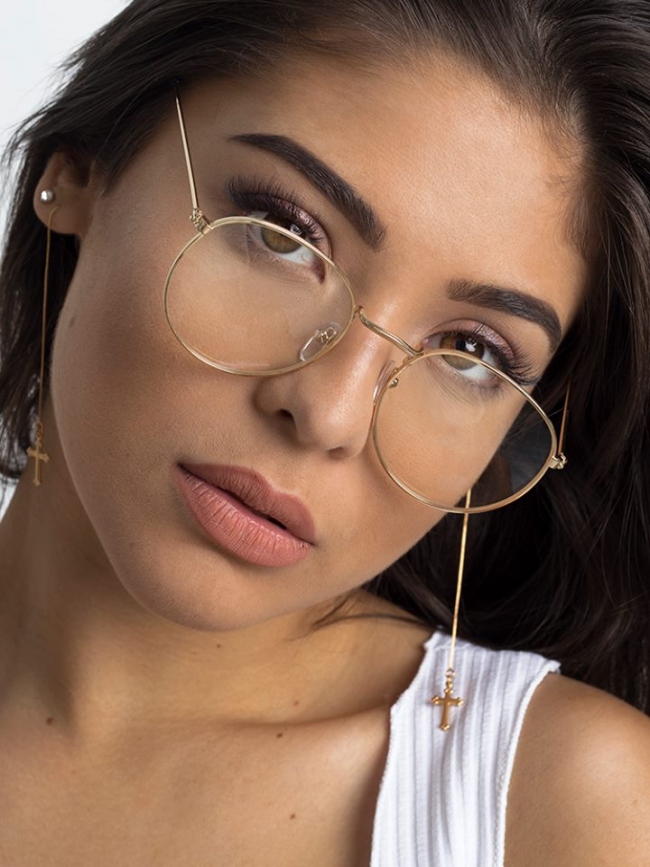 NASIA GOLD CLEAR LENS