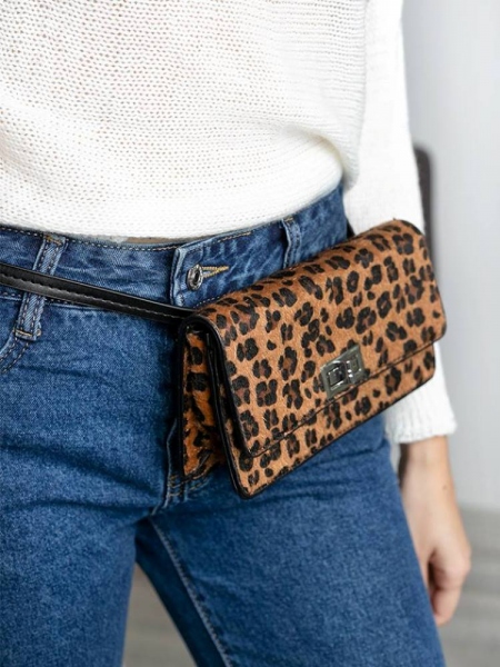 LEOPARD SQUARE WAISTBAG