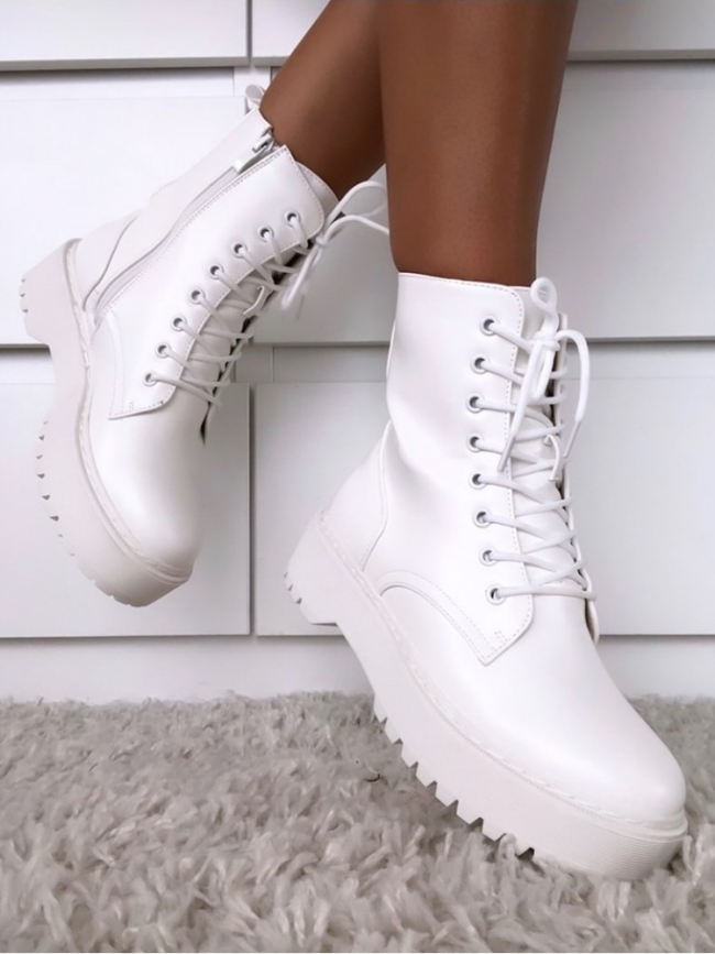 MARTINA WHITE BOOTIES