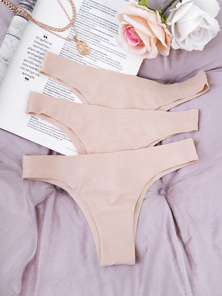 NUDE BRAZIL SLIPS LASER CUT PACK OF 3