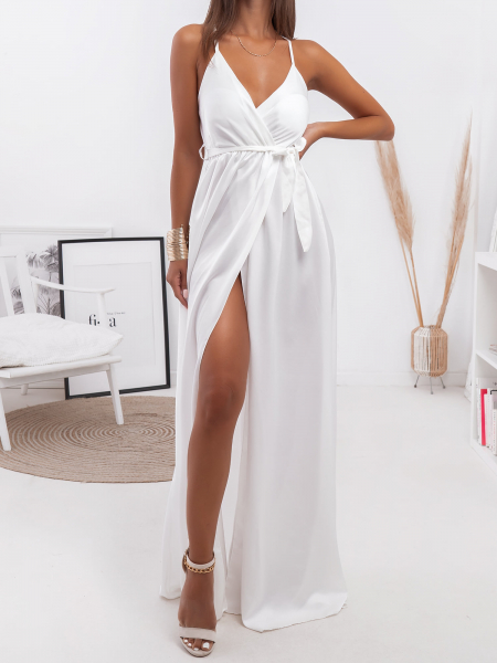 ANNA LUCIA WHITE MAXI DRESS