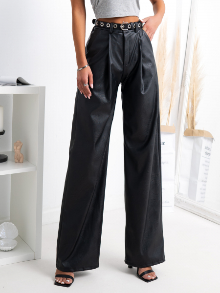 PAVIA BLACK WIDE LEG