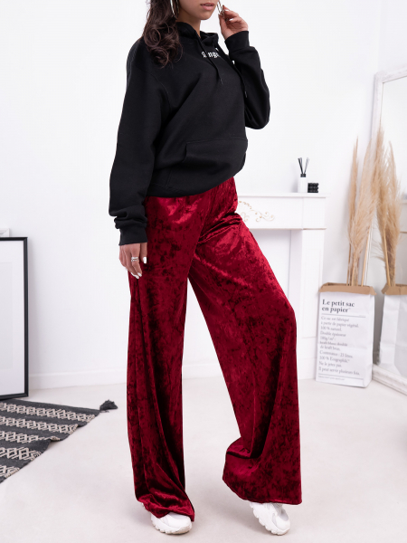 WINE VELVET PANTALONE