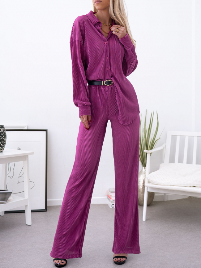 ALBERTINE MAGENTA RAYON SET