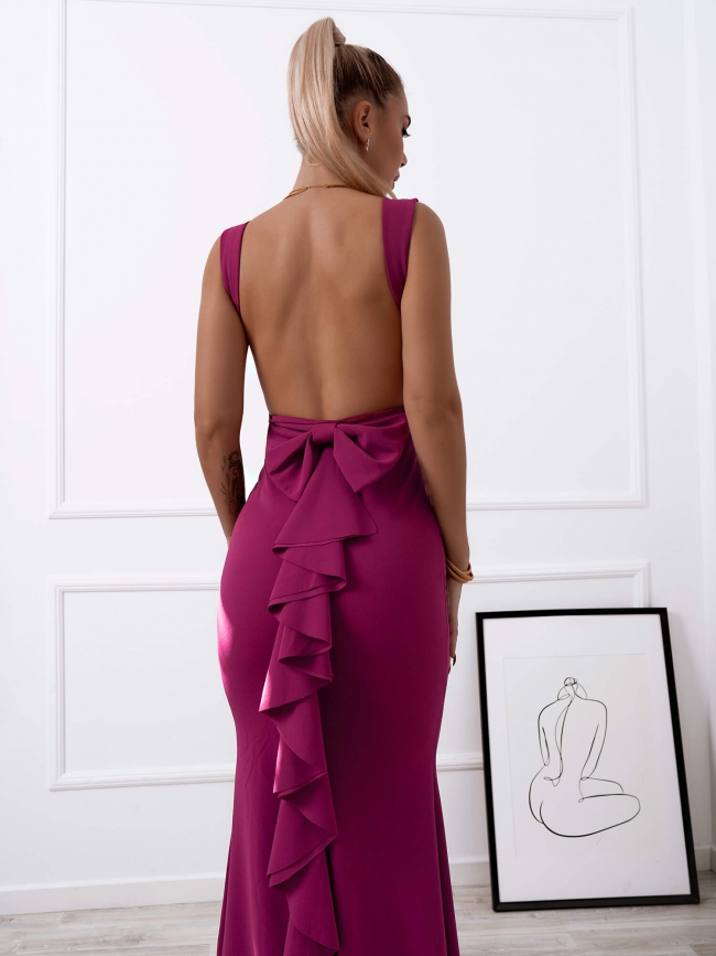 OSCAR MAGENTA MAXI DRESS