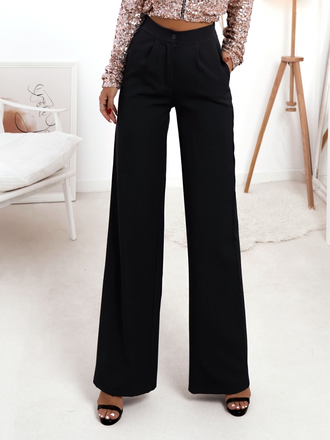 GINNY BLACK WIDE LEG PANTS