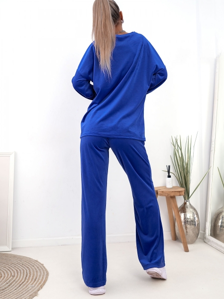 GIORGIA BLUE ROYAL VELOUR SET