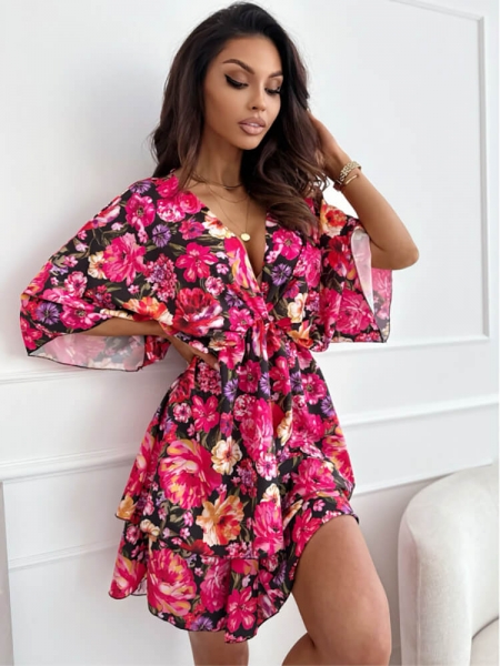 TERRY FLORAL DRESS