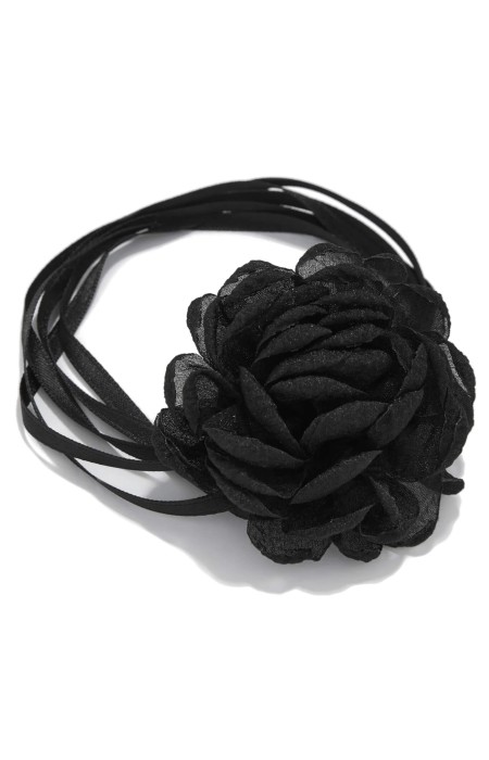 FLOWER BLACK CHOKER