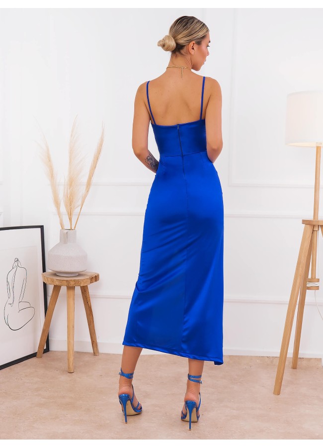 BLUE SATIN DRESS - NUMA