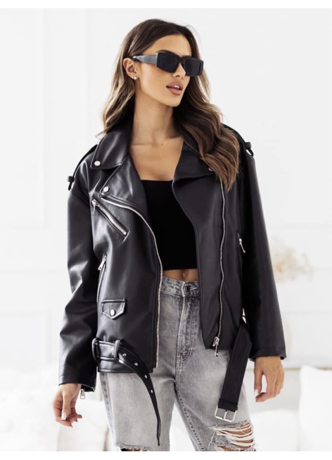 PORTER BLACK LEATHERETTE JACKET