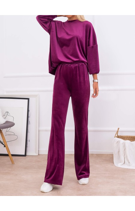 GIORGIA MAGENTA VELOUR SET