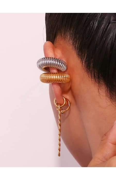 BETHSAB SILVER SPIRAL EARCUFF