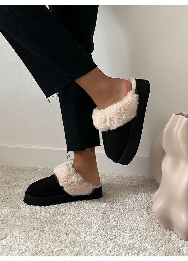 DANY BLACK SLIPPERS