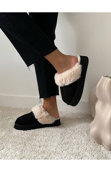 DANY BLACK SLIPPERS