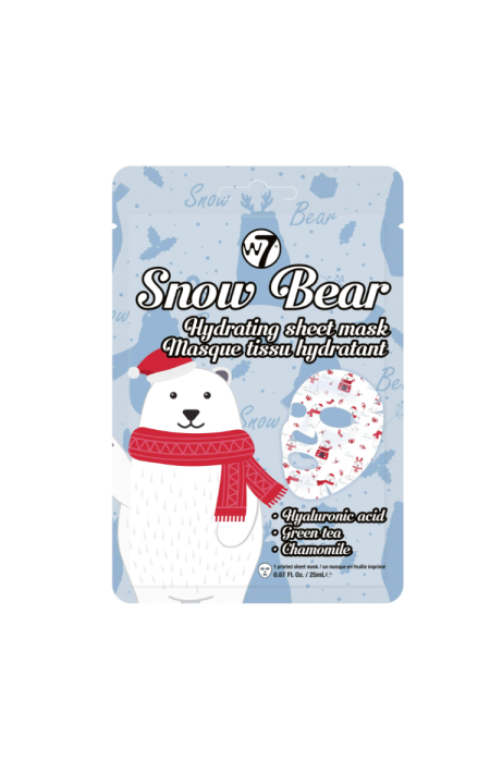 FACE SHEET MASK W7  SNOW BEAR