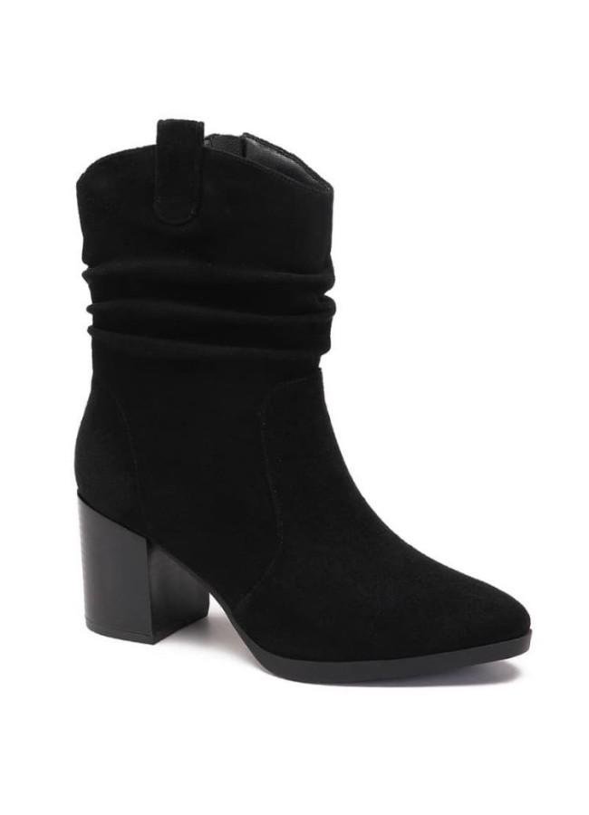 SAMUEL BLACK SUEDE ANKLEBOOTS