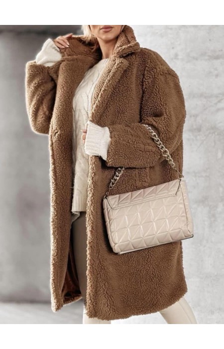 FIORENTIN CAMEL TEDDY COAT