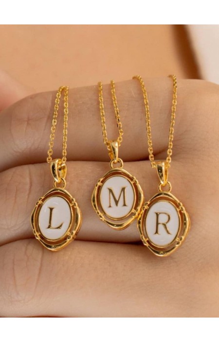 LETTERS GOLD NECKLACE