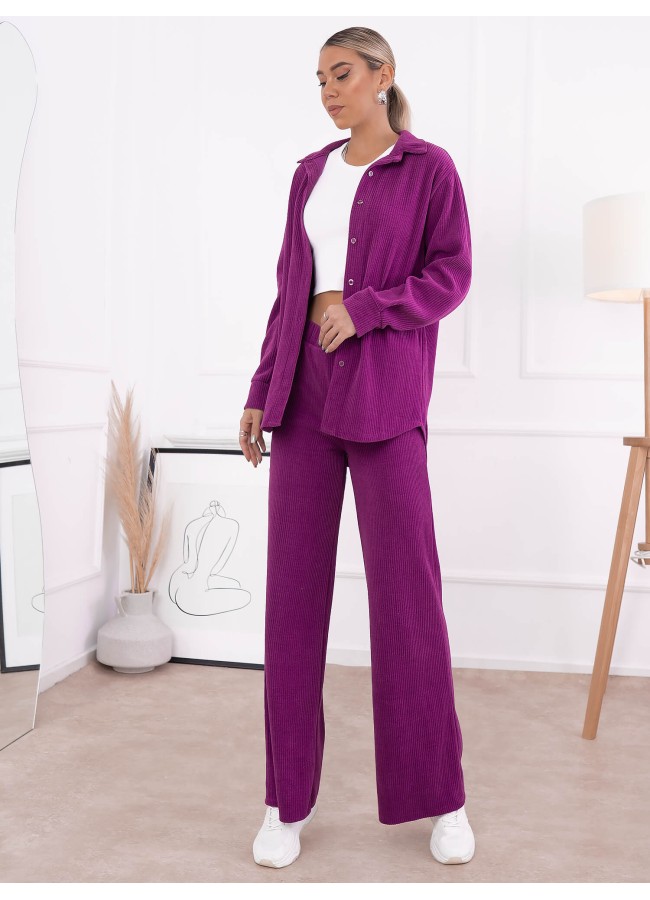 GATIEN MAGENTA SET PANTS WITH SHIRT