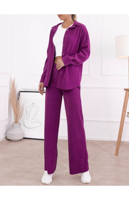 GATIEN MAGENTA SET PANTS WITH SHIRT