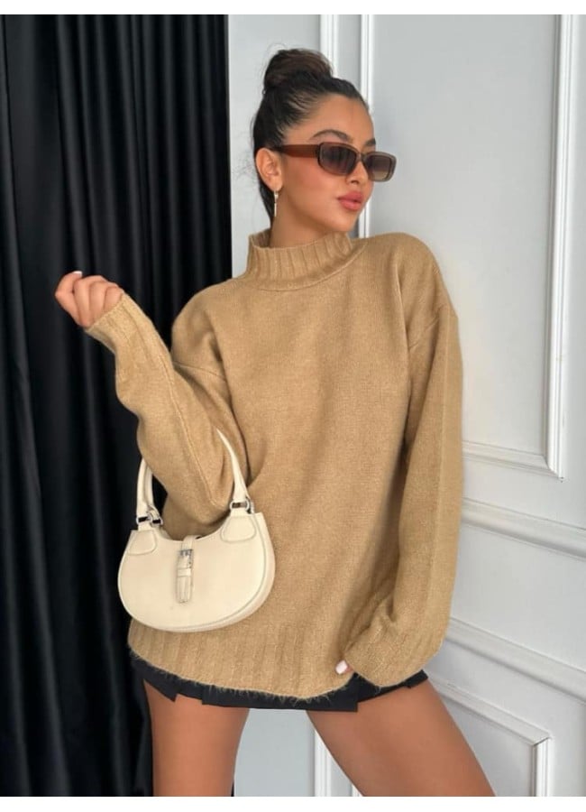 CAMEL KNITTED BLOUSE - SARPA
