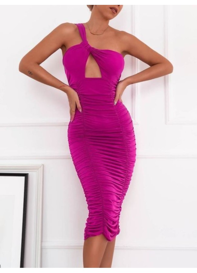 SINIORITA MAGENTA MIDI DRESS