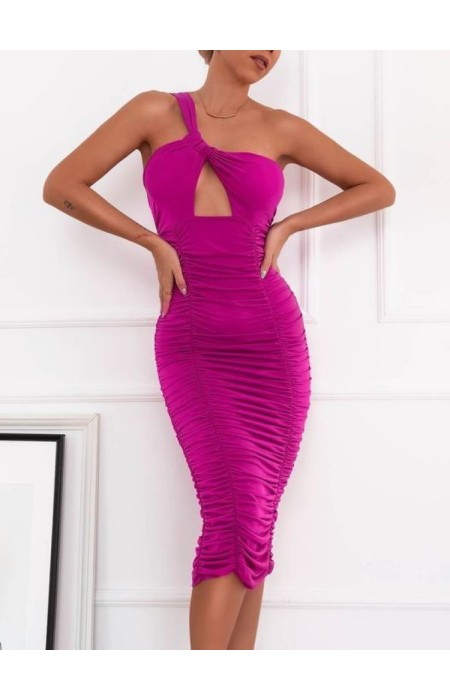 SINIORITA MAGENTA MIDI DRESS