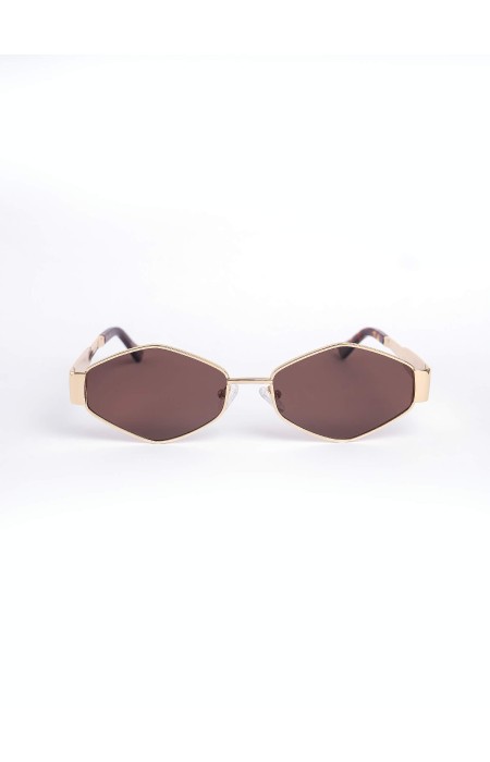 ANNAKEY MARRION BROWN GOLD SUNGLASSESS