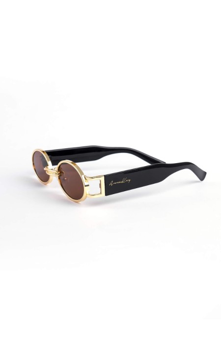 ANNAKEY DOTTY GOLD BROWN  SUNGLASSES