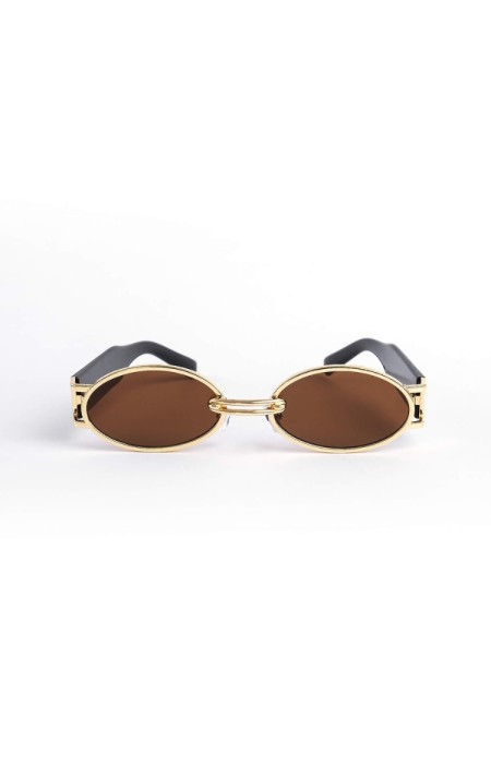 ANNAKEY DOTTY GOLD BROWN  SUNGLASSES