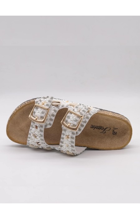 WHITE SANDALS WITH TRUCKS - FERATA