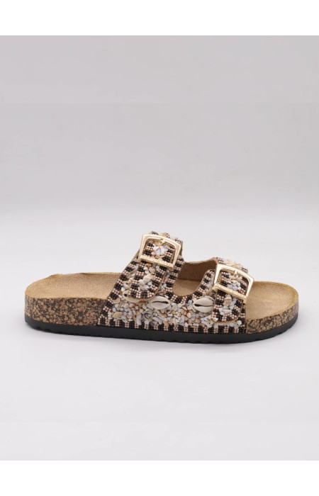 BROWN SANDALS WITH TRUCKS - FERATA