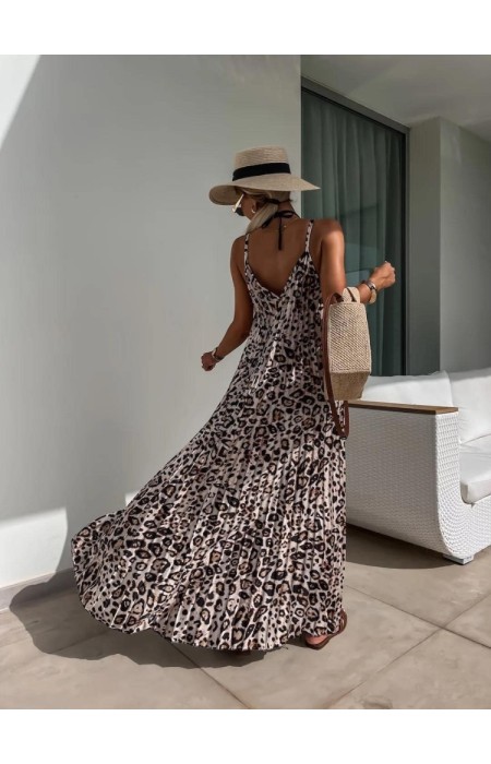 MAXI LEOPARD DRESS - HANTER