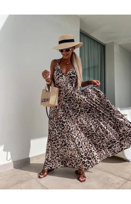 MAXI LEOPARD DRESS - HANTER