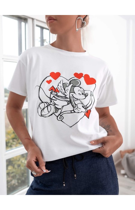 ΛΕΥΚΟ T-SHIRT - EROS MICKEY