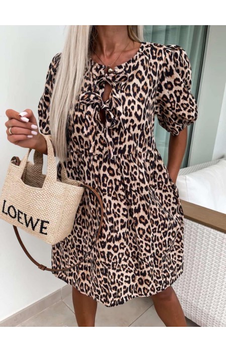 LEOPARD MINI DRESS - BENSON