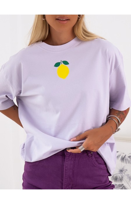 TSHIRT LILA WITH LEMON - LEMONITA