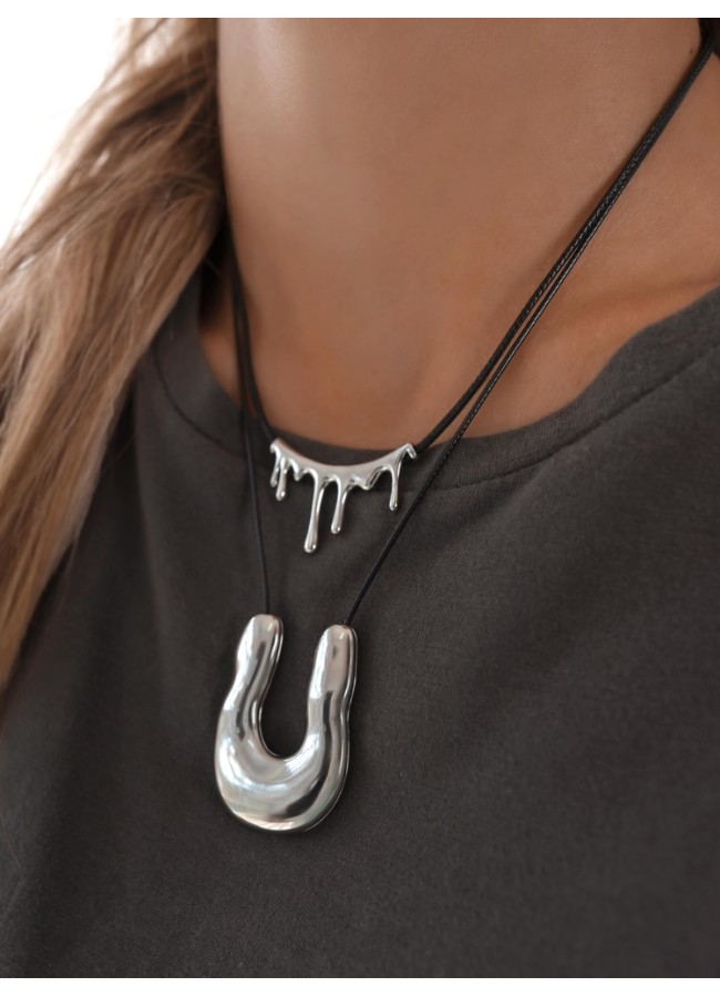 SILVER NECKLACE - ANIKA
