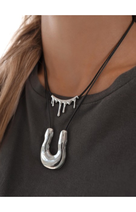 SILVER NECKLACE - ANIKA