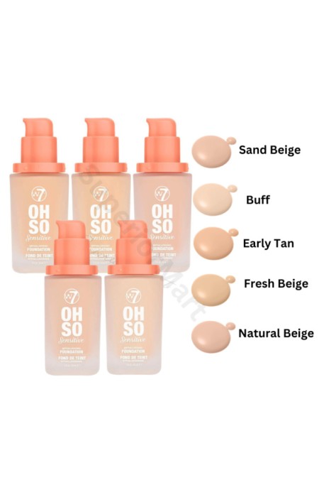 OH SO SENSITIVE FOUNDATION NATURAL W7