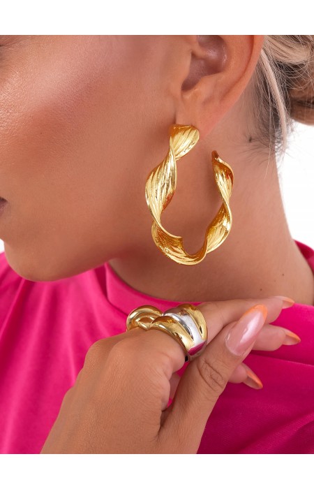 PASSION GOLD HOOP EARRINGS