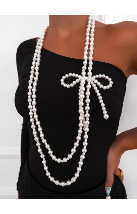 LONG PEARL NECKLACE - AUDREY