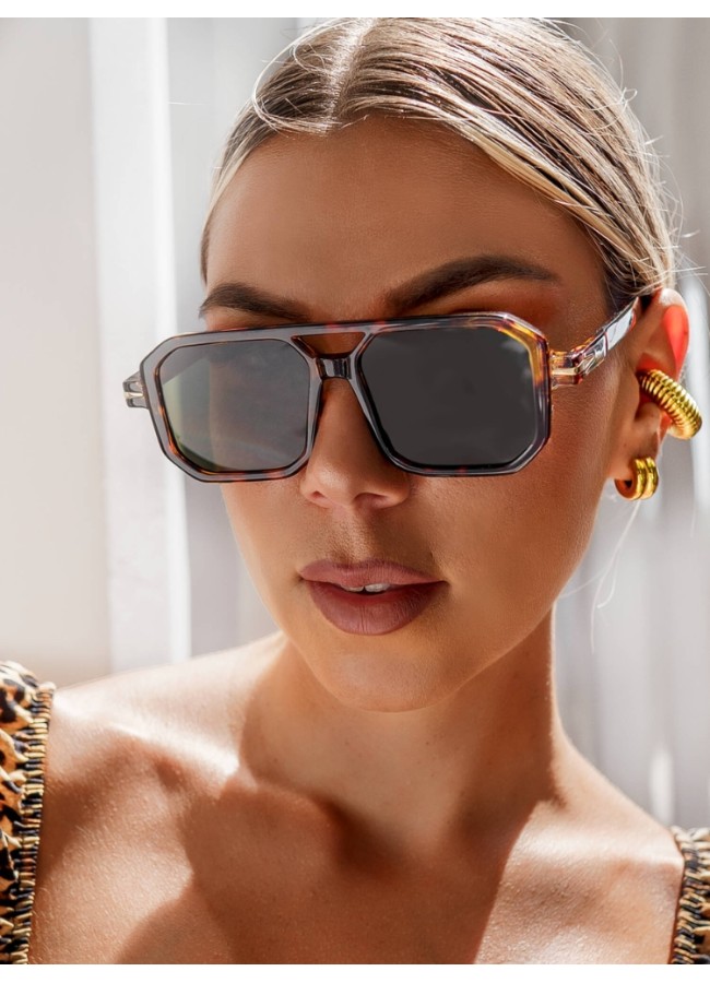 ANNAKEY CARTER LEOPARD SUNGLASSES